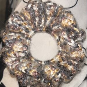 Elegant Multicolor Crochet Scrunchie